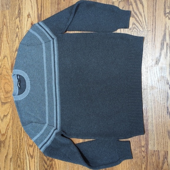 Claiborne Mens Sweater Size L Crew Neck Gray - Picture 1 of 8